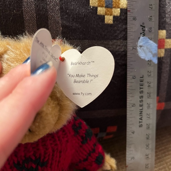 Stuffed Bear Beanie Baby - Bearkhardt - Picture 2 of 3
